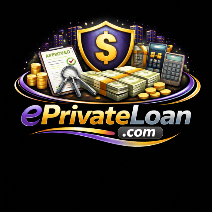 EPRIVATELOAN.COM premium domain logo