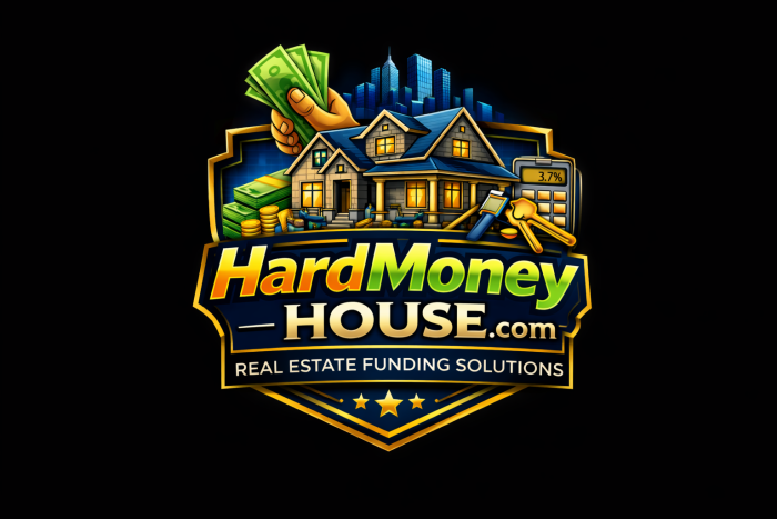 HARDMONEYHOUSE.COM premium domain logo