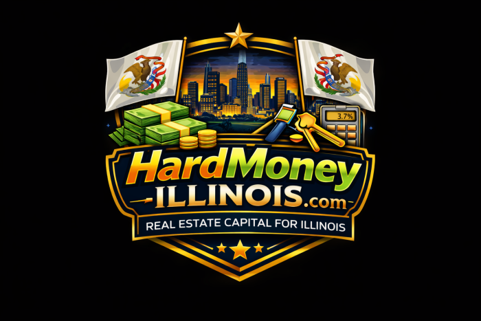 HARDMONEYILLINOIS.COM premium domain logo
