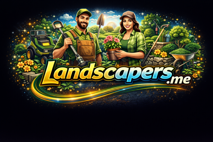 LANDSCAPERS.ME premium domain logo